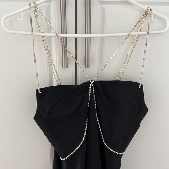 Elegant slip dress in black - Picture 4 of 8